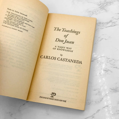 The Teachings of Don Juan: A Yaqui Way of Knowledge by Carlos Castaneda [1974 PAPERBACK] • Pocket