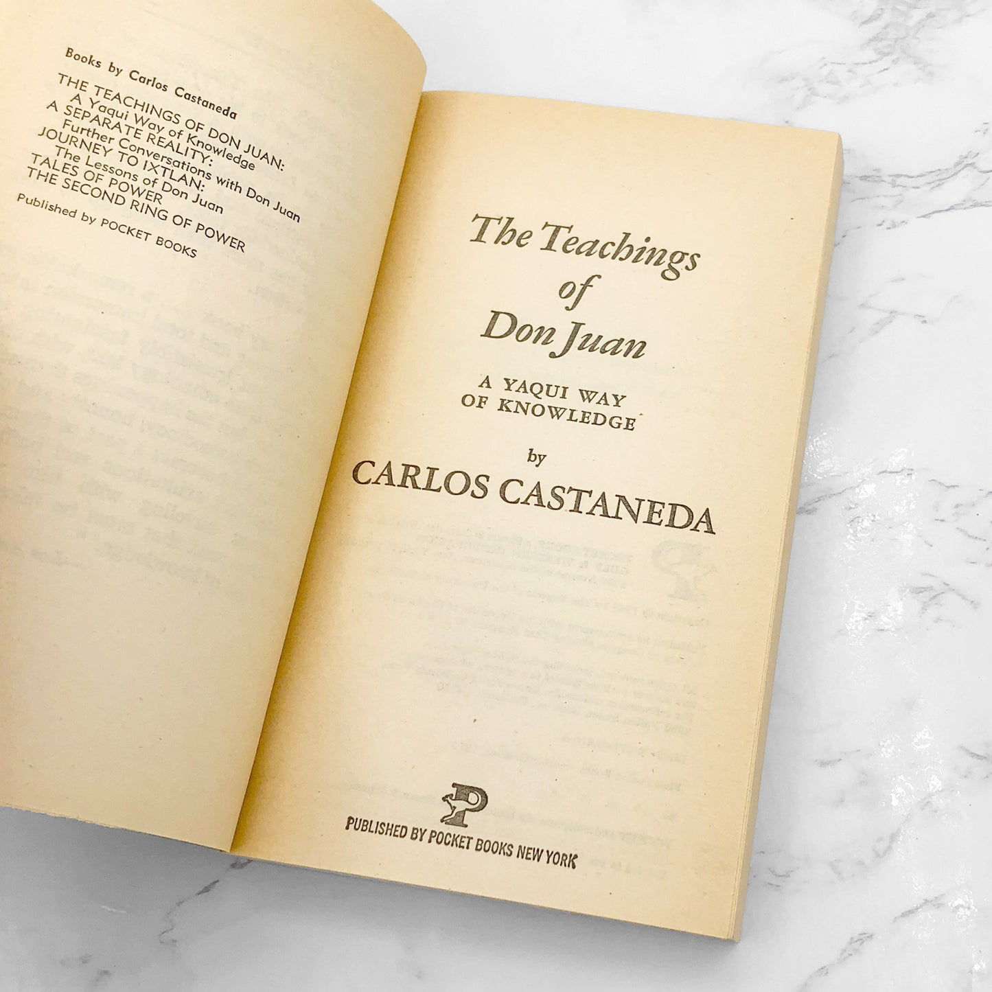 The Teachings of Don Juan: A Yaqui Way of Knowledge by Carlos Castaneda [1974 PAPERBACK] • Pocket