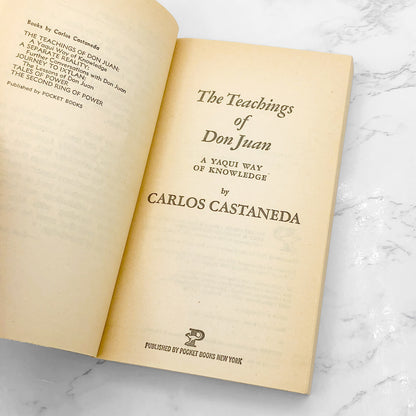 The Teachings of Don Juan: A Yaqui Way of Knowledge by Carlos Castaneda [1974 PAPERBACK] • Pocket