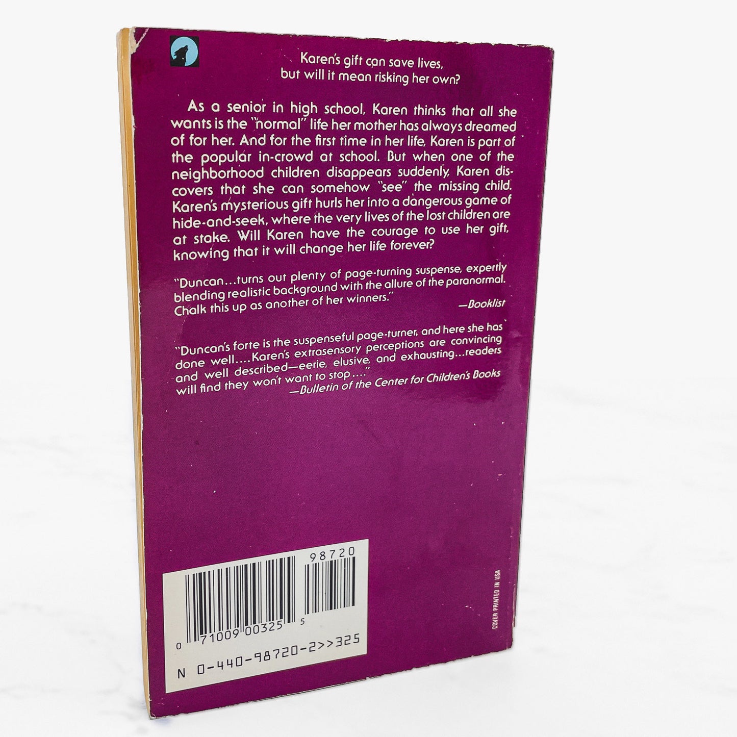 The Third Eye by Lois Duncan [FIRST PAPERBACK EDITION] 1985 • Laurel-Leaf