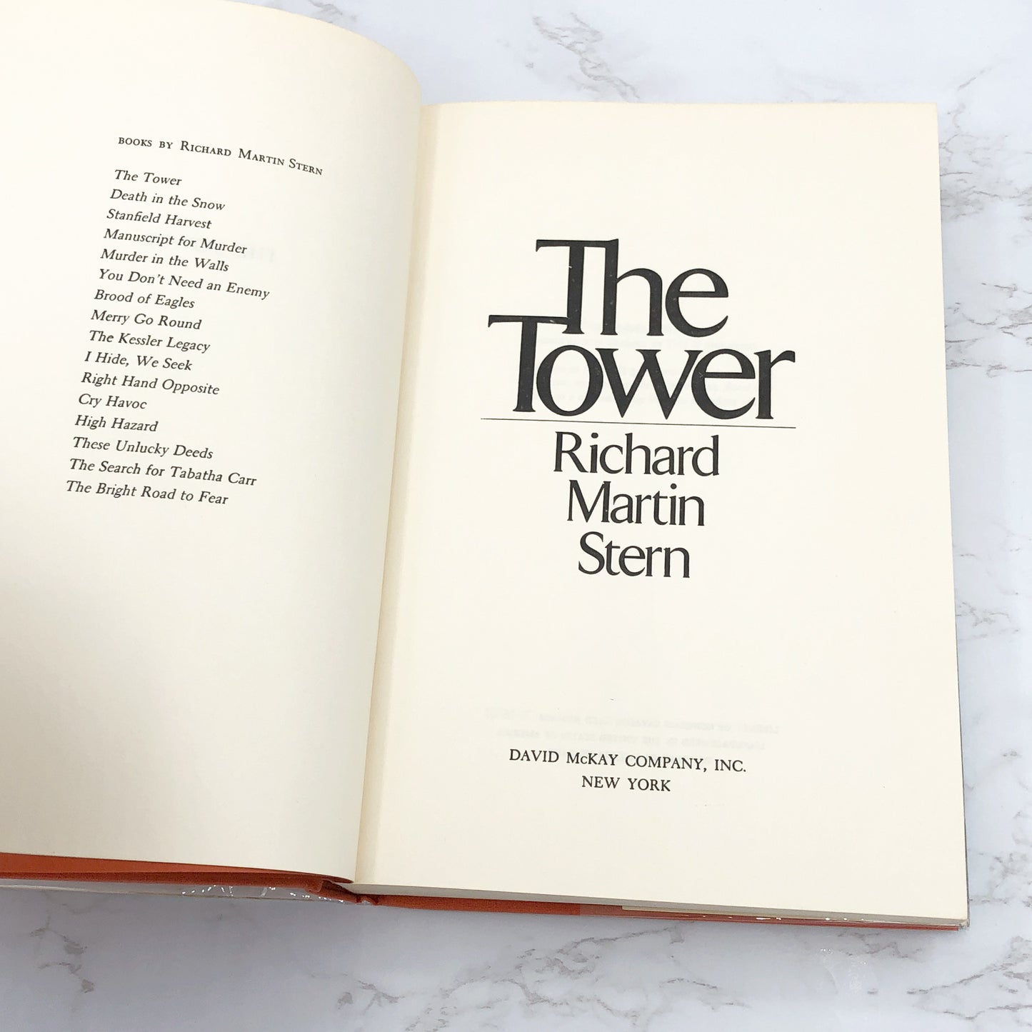 The Tower by Richard Martin Stern [FIRST EDITION • FIRST PRINTING] 1973 • David McKay