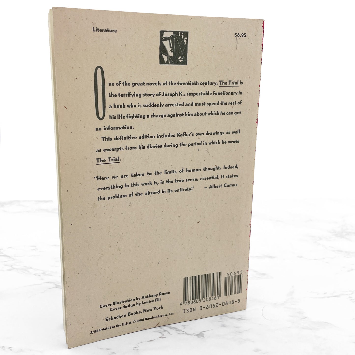 The Trial by Franz Kafka [DEFINITIVE EDITION PAPERBACK] 1988 • Schocken Books