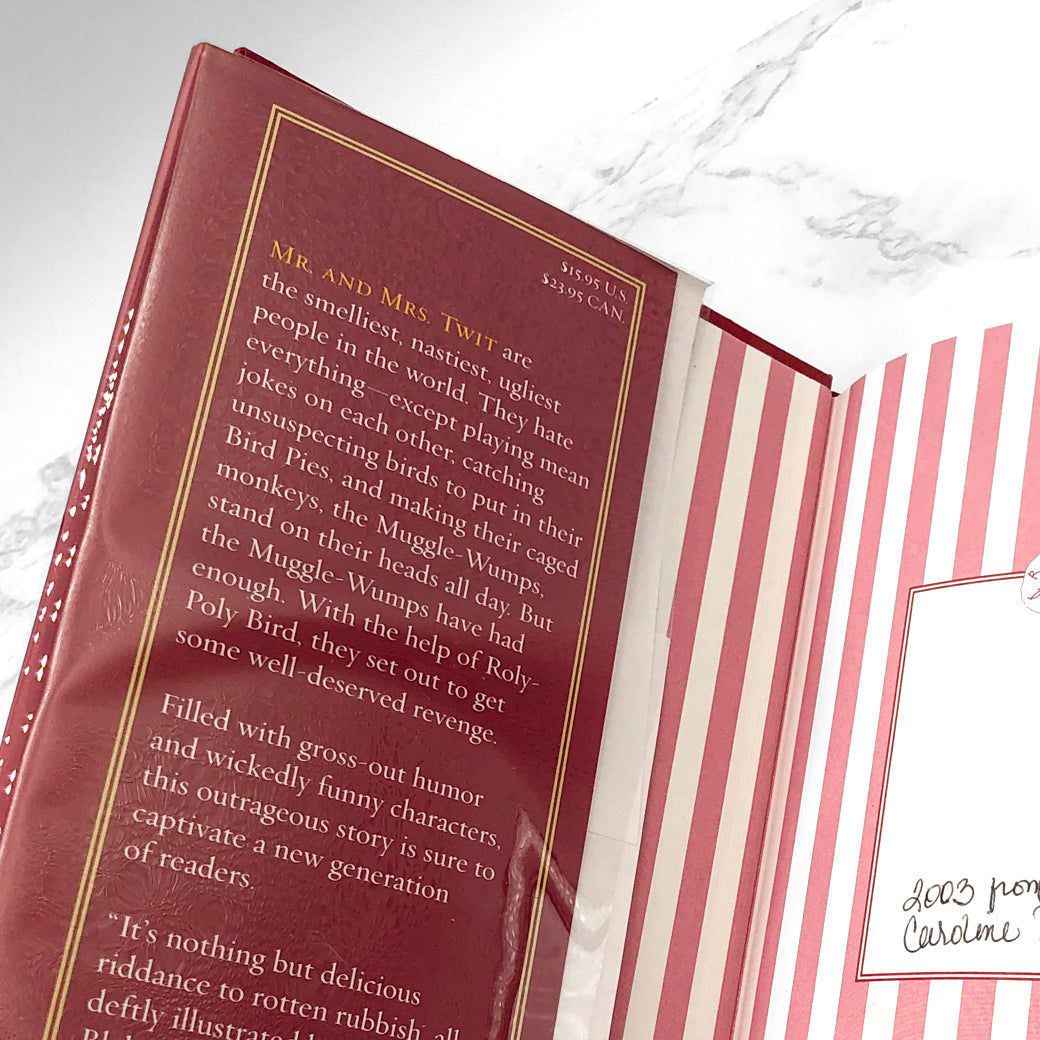 The Twits by Roald Dahl w. illustrations by Quentin Blake [HARDCOVER RE-ISSUE] 2002 • 1st Print! •Knopf