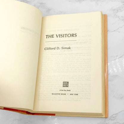 The Visitors by Clifford D. Simak [1980 HARDCOVER] • Del-Rey