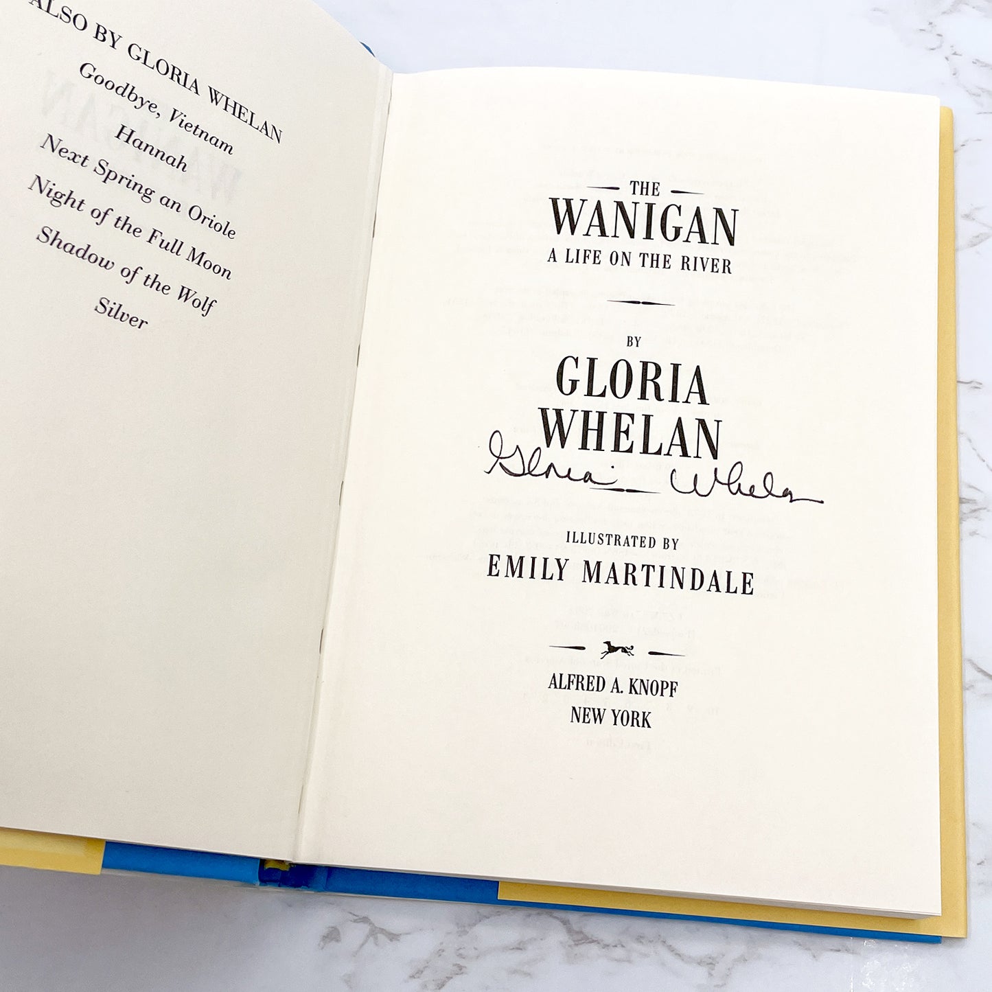 The Wanigan by Gloria Whelan SIGNED! [FIRST EDITION • FIRST PRINTING] 2002 • Knopf