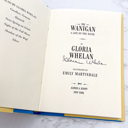 The Wanigan by Gloria Whelan SIGNED! [FIRST EDITION • FIRST PRINTING] 2002 • Knopf