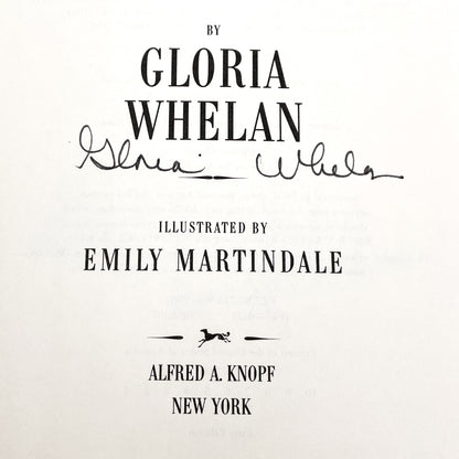 The Wanigan by Gloria Whelan SIGNED! [FIRST EDITION • FIRST PRINTING] 2002 • Knopf
