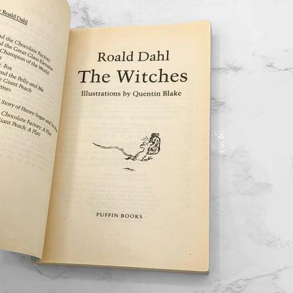 The Witches by Roald Dahl [FIRST PAPERBACK EDITION] 1985 • Puffin Books
