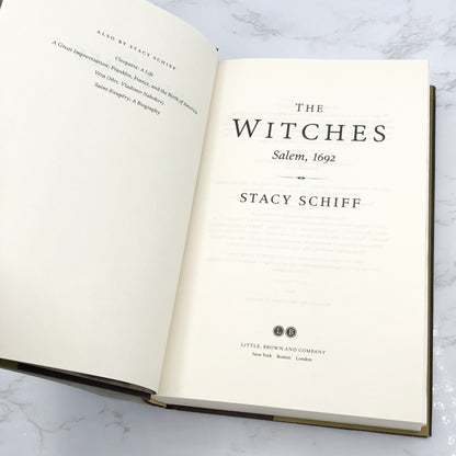 The Witches: Salem 1692 by Stacy Schiff [FIRST EDITION • FIRST PRINTING] 2015 • Little Brown