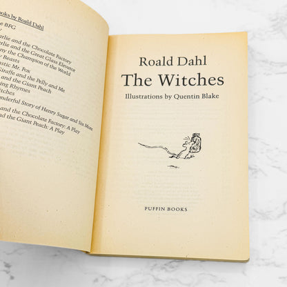 The Witches by Roald Dahl [FIRST PAPERBACK EDITION] 1985 • Puffin Books