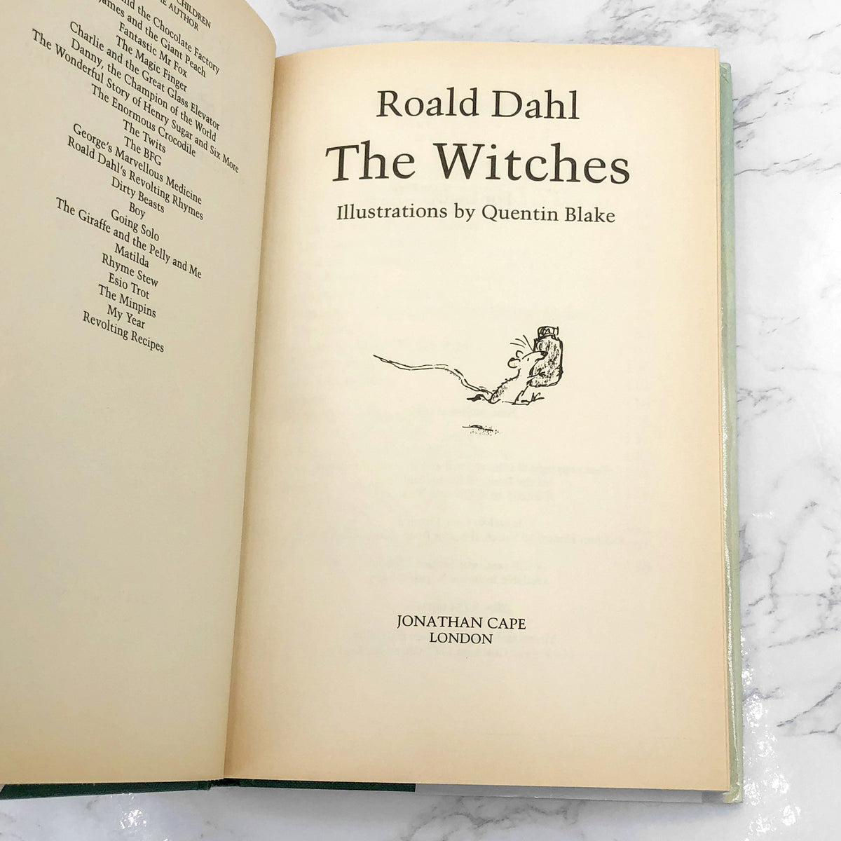 The Witches by Roald Dahl [U.K. FIRST EDITION] 1983 • Jonathan Cape