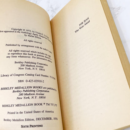 The Word for World Is Forest by Ursula K. Le Guin [FIRST PAPERBACK EDITION] 1976 • Berkley