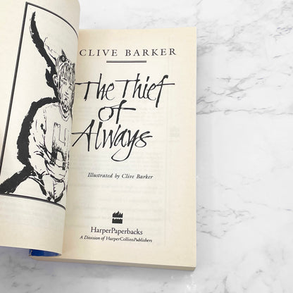 The Thief of Always by Clive Barker [FIRST PAPERBACK PRINTING] 1993 • Harper