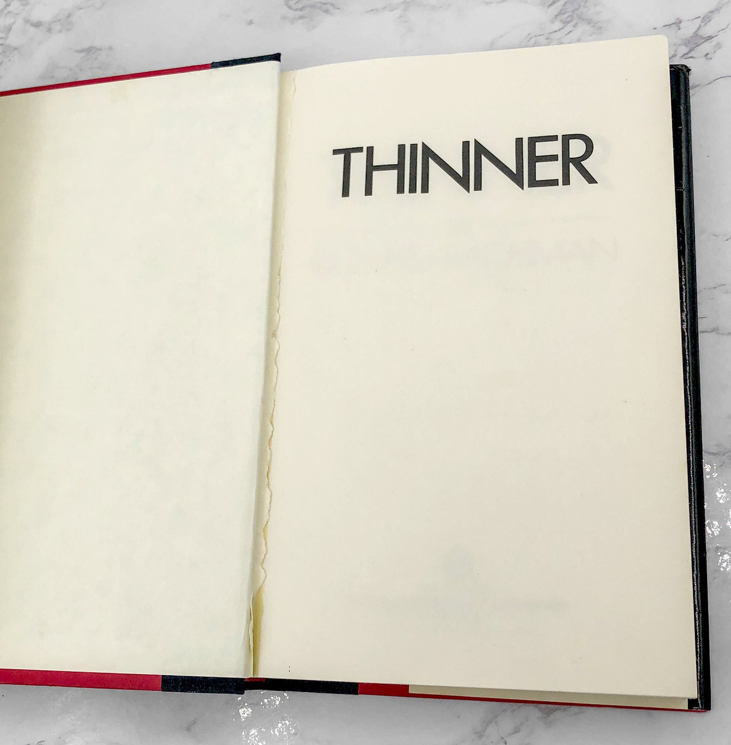 Thinner by Richard Bachman AKA Stephen King [FIRST EDITION • FIRST PRINTING] 1984 • NAL Books