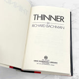 Thinner by Richard Bachman "aka Stephen King" [1984 HARDCOVER] BCE • NAL