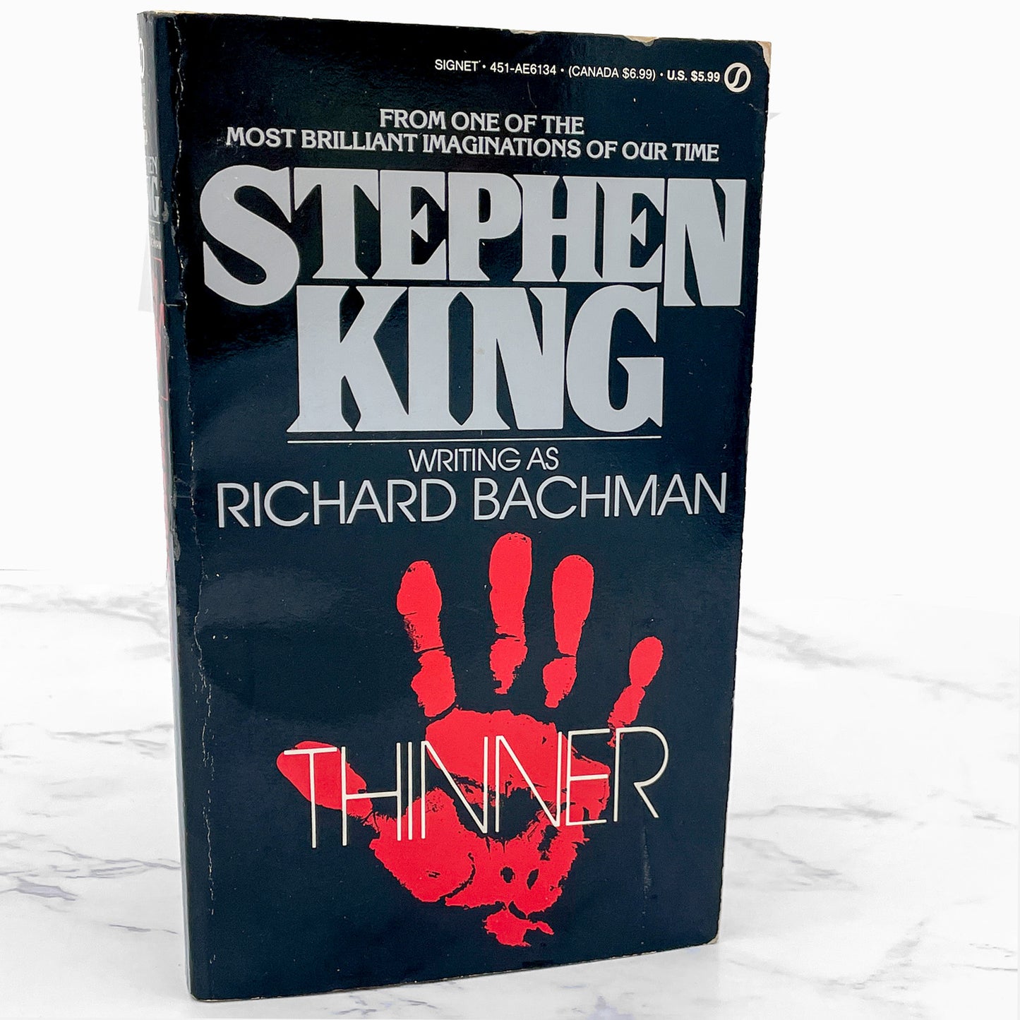 Thinner by Stephen King [FIRST PAPERBACK EDITION] 1985 • Signet