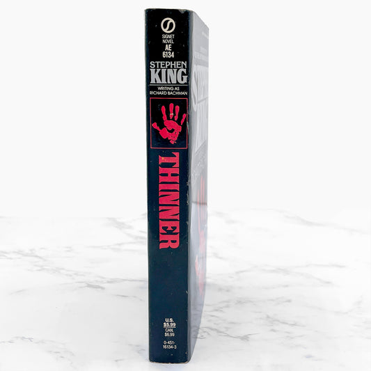 Thinner by Stephen King [FIRST PAPERBACK EDITION] 1985 • Signet
