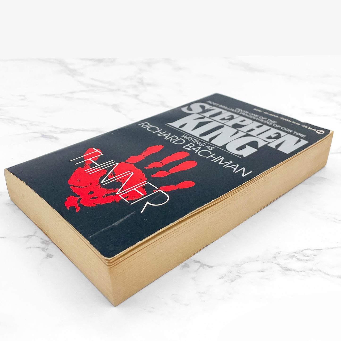 Thinner by Stephen King [FIRST PAPERBACK EDITION] 1985 • Signet