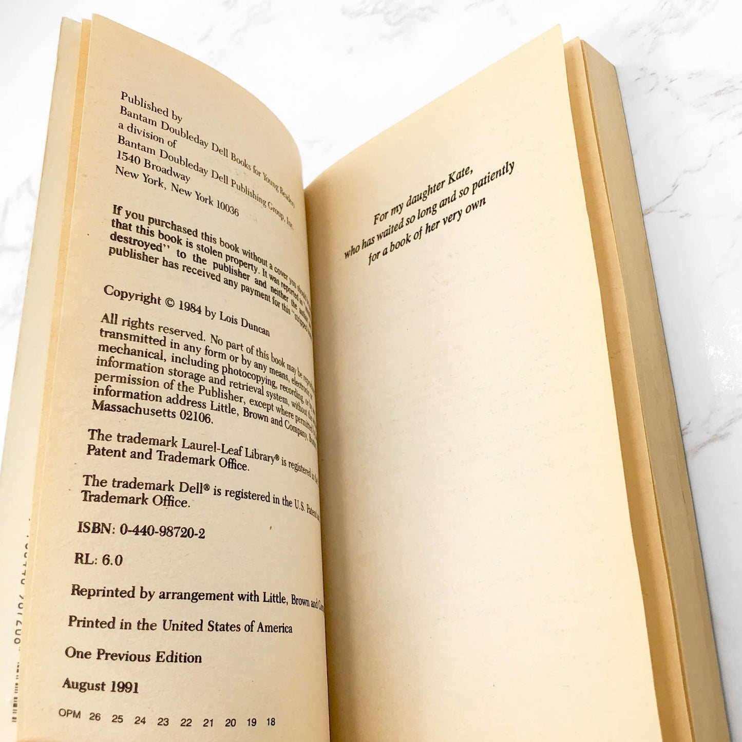 The Third Eye by Lois Duncan [1991 PAPERBACK] • Laurel-Leaf