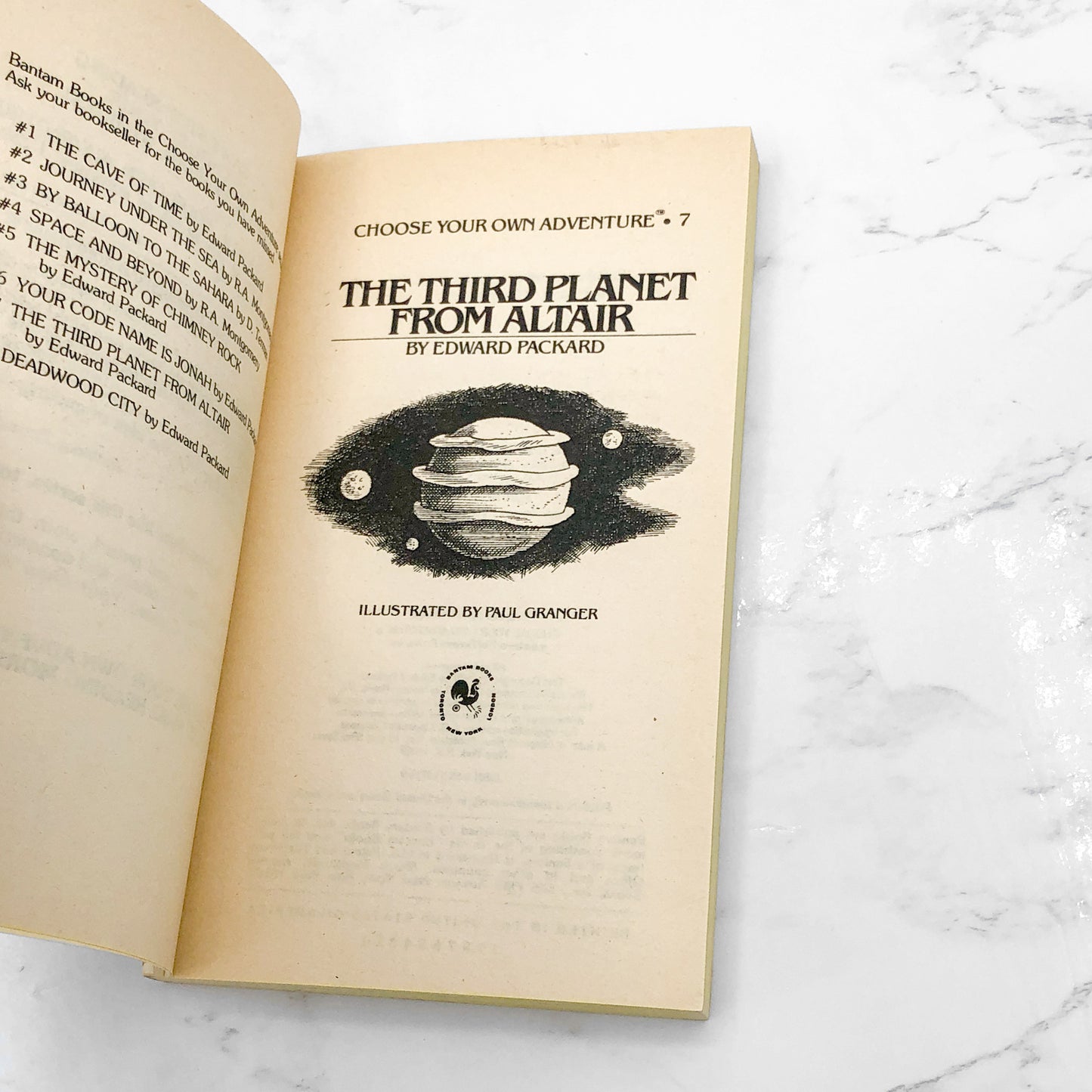 The Third Planet from Altair [Choose Your Own Adventure #7] by Edward Packard [FIRST PAPERBACK PRINTING] 1980 • Bantam