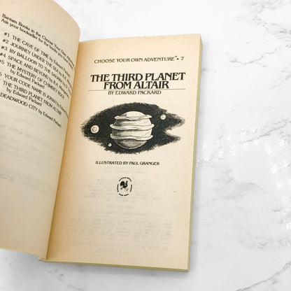 The Third Planet from Altair [Choose Your Own Adventure #7] by Edward Packard [FIRST PAPERBACK PRINTING] 1980 • Bantam