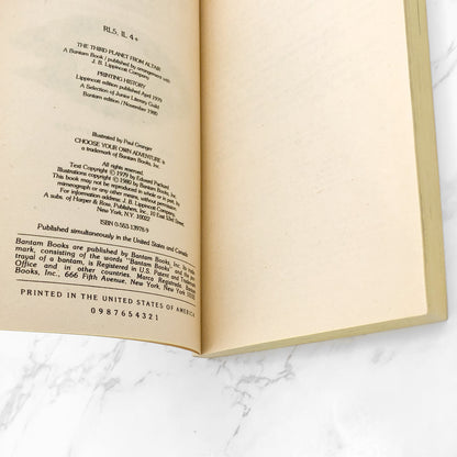 The Third Planet from Altair [Choose Your Own Adventure #7] by Edward Packard [FIRST PAPERBACK PRINTING] 1980 • Bantam