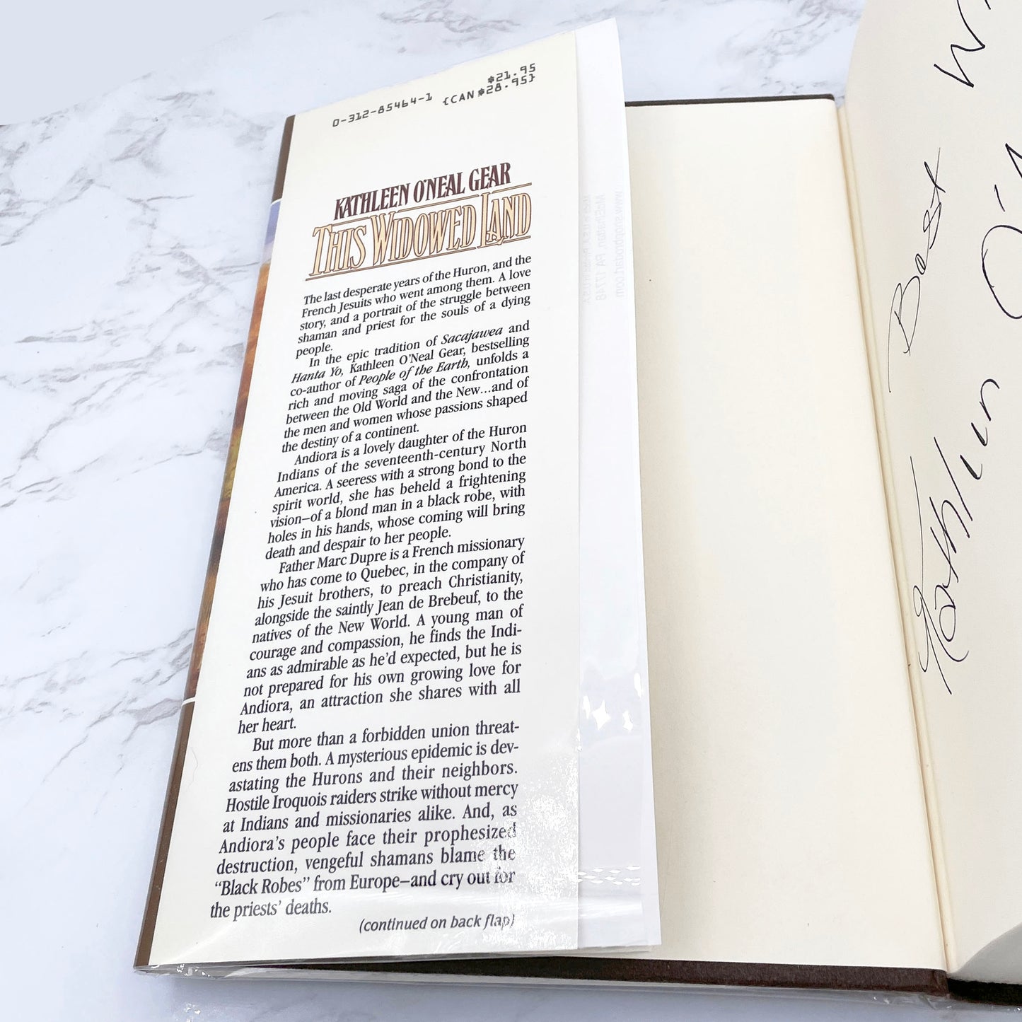 This Widowed Land by Kathleen O'Neal Gear SIGNED! [FIRST EDITION] 1993 • TOR Books