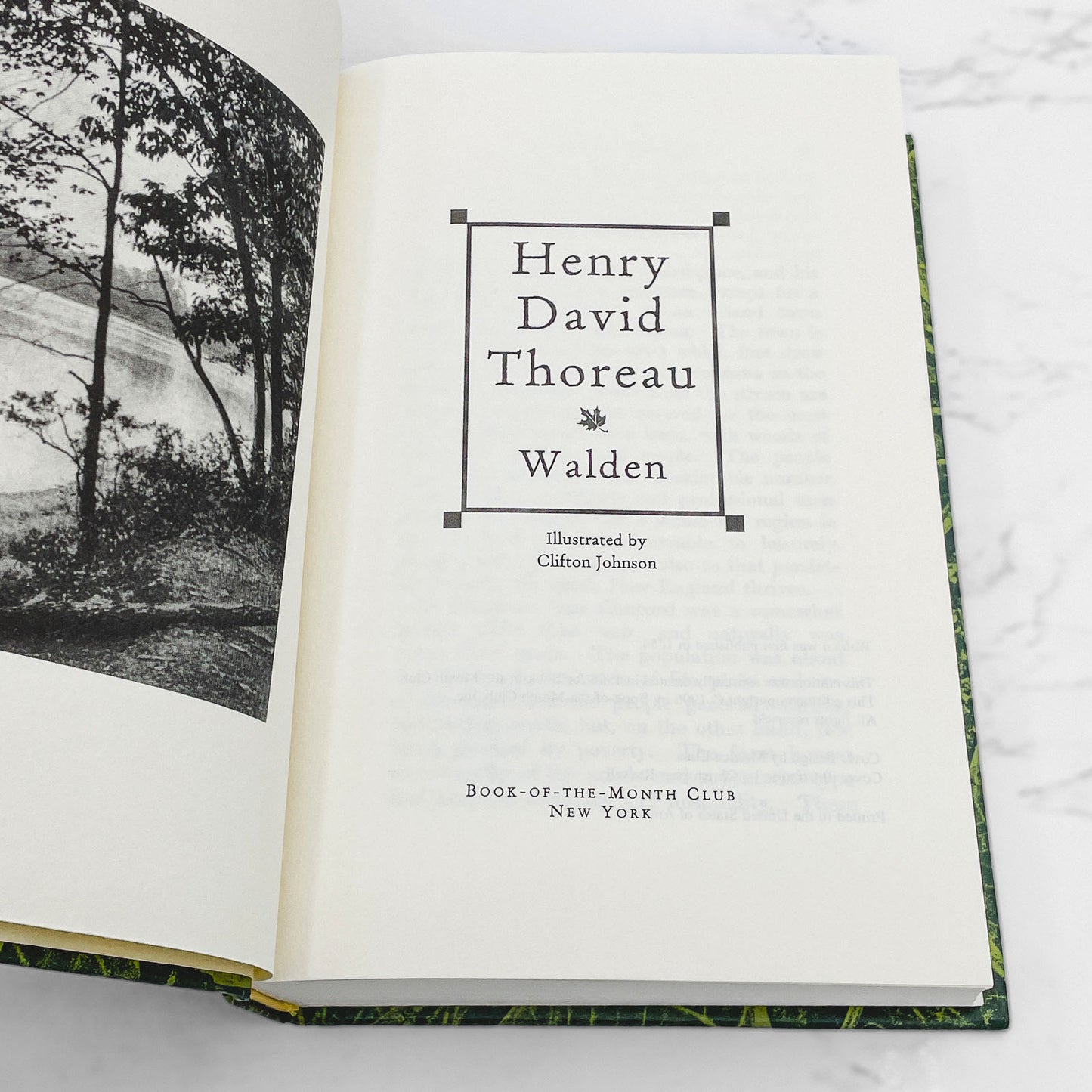 Walden, A Week on the Concord & Merrimack Rivers by Henry David Thoreau [DUAL HARDCOVER SET] 1996 • BOMC