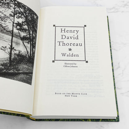 Walden, A Week on the Concord & Merrimack Rivers by Henry David Thoreau [DUAL HARDCOVER SET] 1996 • BOMC