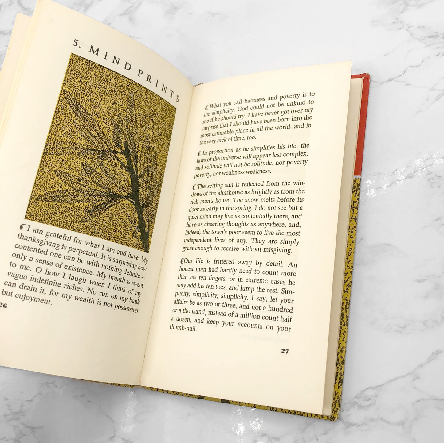 Thoreau On Man and Nature by Henry David Thoreau [FIRST EDITION] 1960 • Peter Pauper Press