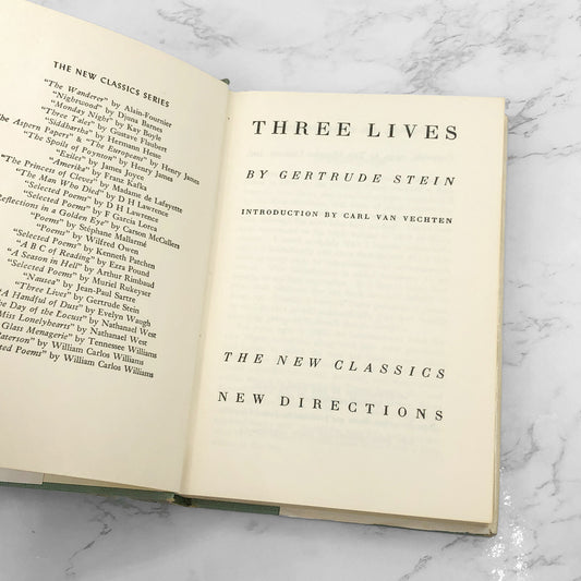Three Lives by Gertrude Stein [ANTIQUE HARDCOVER] 1933 • New Directions