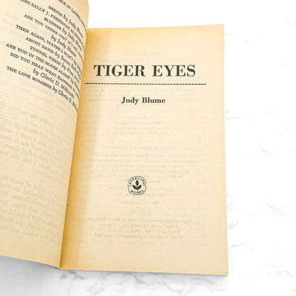 Tiger Eyes by Judy Blume [FIRST PAPERBACK EDITION] 1984 • Laurel-Leaf