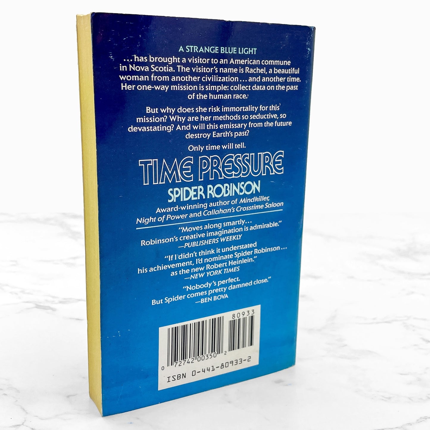 Time Pressure by Spider Robinson [FIRST PAPERBACK PRINTING] 1988 • Ace Science Fiction