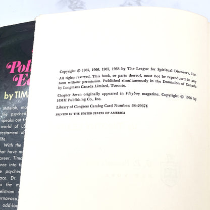 The Politics of Ecstasy by Timothy Leary [FIRST EDITION • FIRST PRINTING] 1968 • G.P. Putnam's Sons