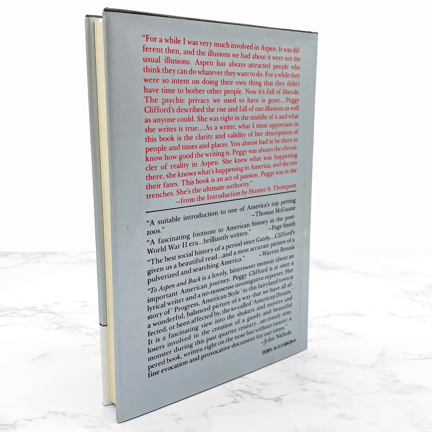 To Aspen and Back: An American Journey by Peggy Clifford w. Intro by Hunter S. Thompson [FIRST EDITION • FIRST PRINTING] 1980 • St. Martin's Press