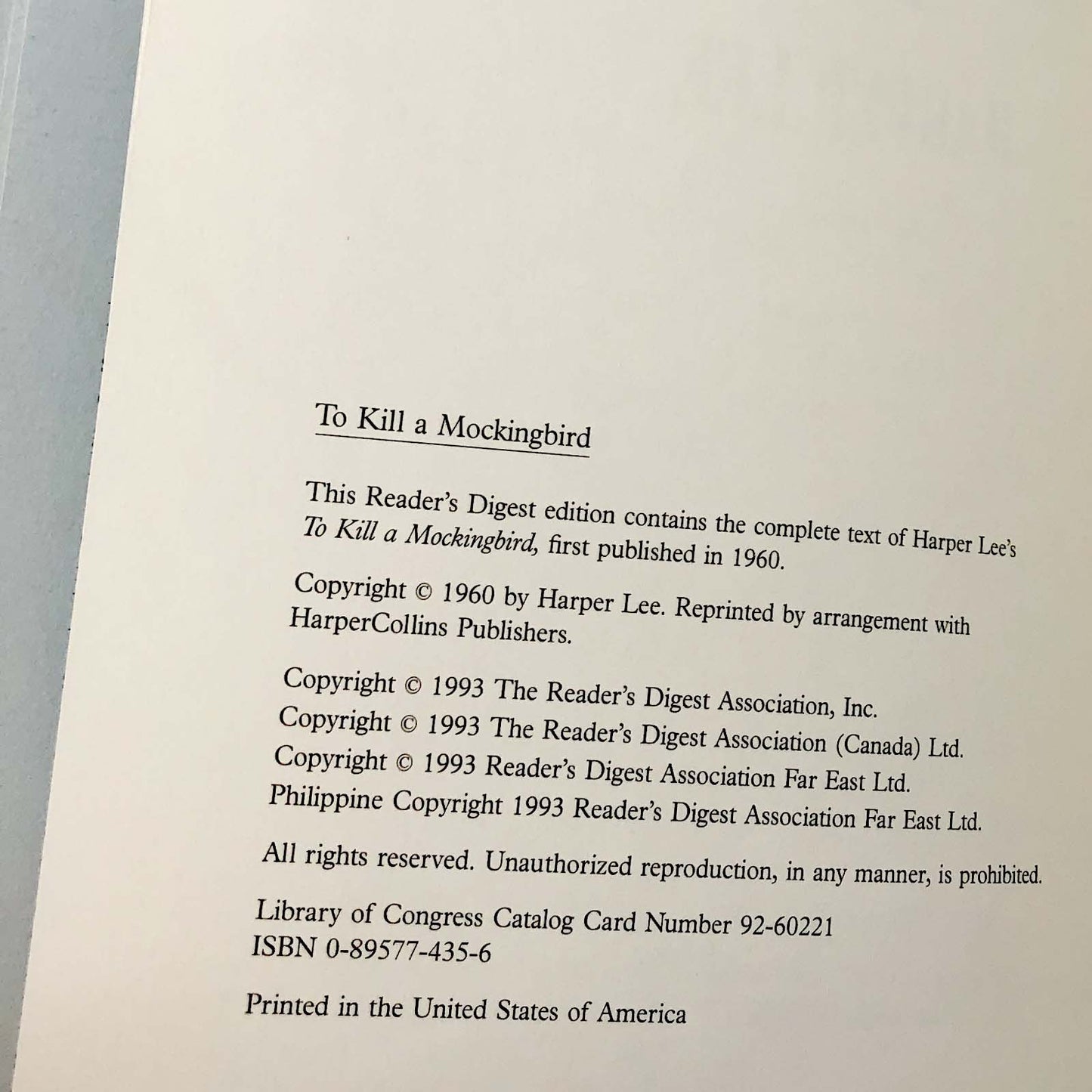 To Kill a Mockingbird by Harper Lee [ILLUSTRATED HARDCOVER] 1993