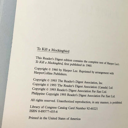 To Kill a Mockingbird by Harper Lee [ILLUSTRATED HARDCOVER] 1993