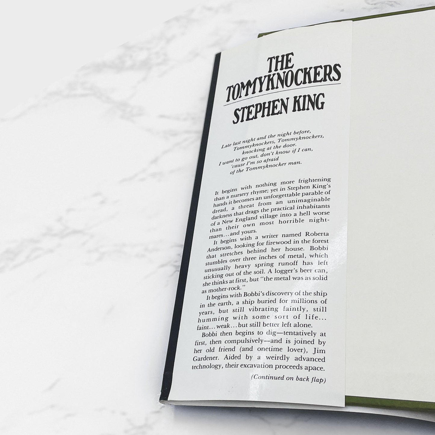 The Tommyknockers by Stephen King [FIRST BOOK CLUB EDITION] 1987 • Putnam • Mint