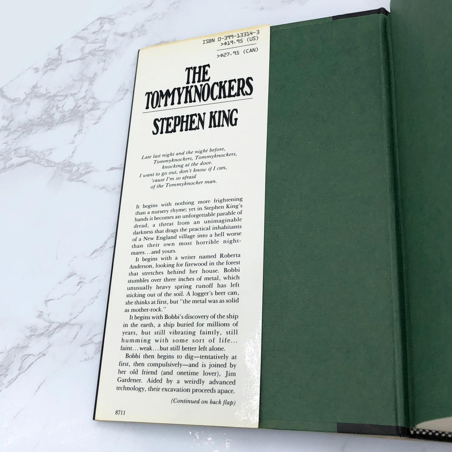 The Tommyknockers by Stephen King [FIRST EDITION] 1987 • Putnam *See Condition