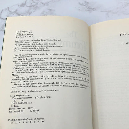 The Tommyknockers by Stephen King [FIRST EDITION] 1987 • Putnam *See Condition