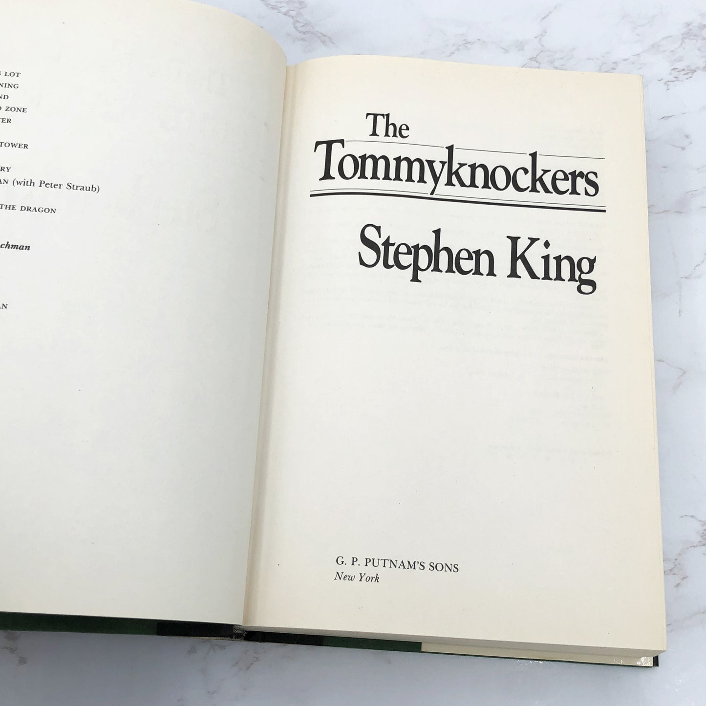 The Tommyknockers by Stephen King [FIRST EDITION] 1987 • Putnam *See Condition
