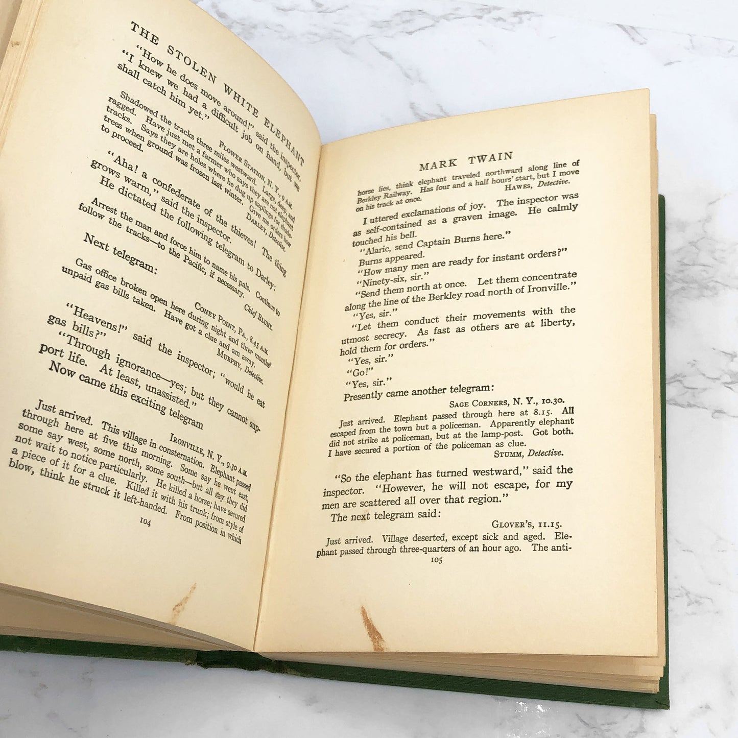 Tom Sawyer, Detective by Mark Twain [ANTIQUE HARDCOVER] 1924 • Grosset & Dunlap