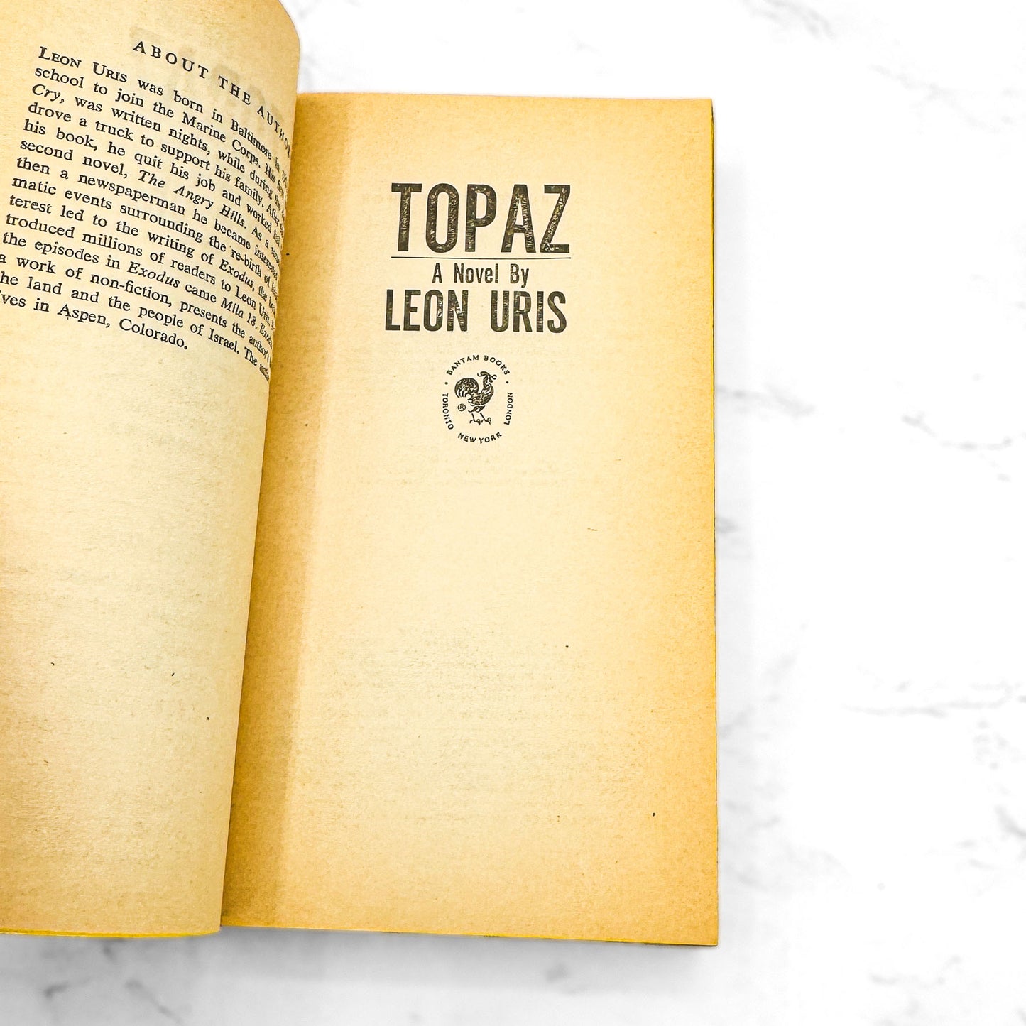 Topaz by Leon Uris [FIRST PAPERBACK PRINTING] 1968 • Bantam