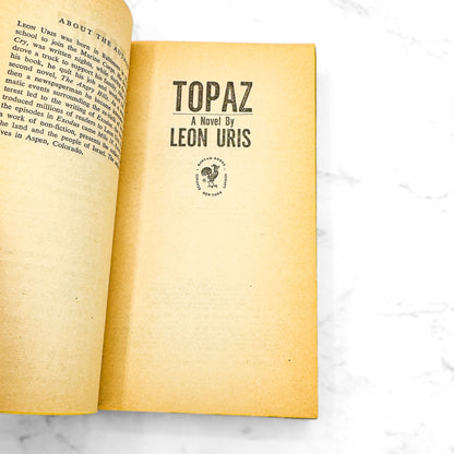 Topaz by Leon Uris [FIRST PAPERBACK PRINTING] 1968 • Bantam