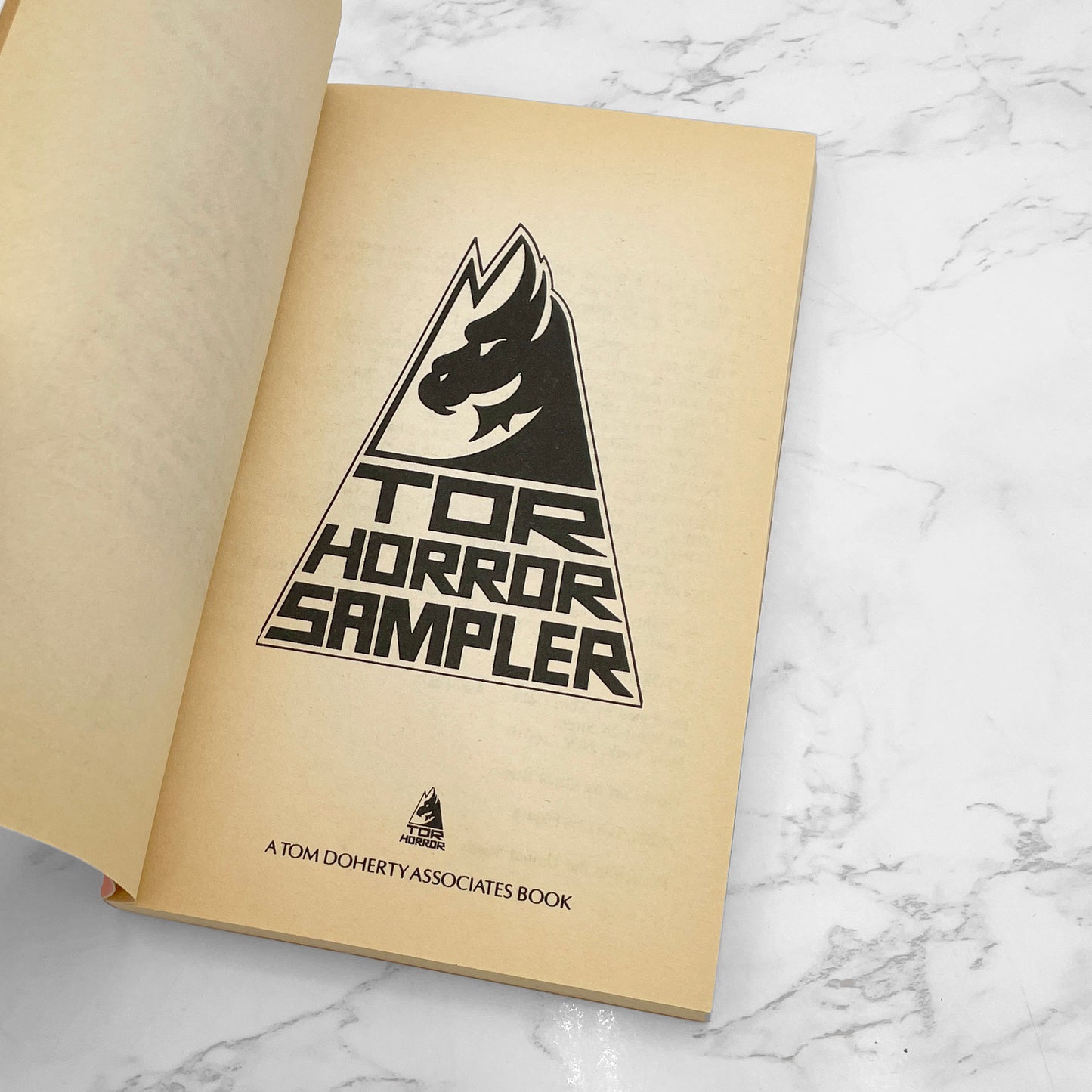 TOR Horror Sampler [FIRST EDITION PAPERBACK] 1986 • TOR Horror • Rare WaldenBooks Variant