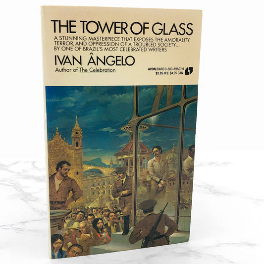 The Tower of Glass by Ivan Ângelo [U.S. FIRST EDITION PAPERBACK] 1986 • Avon