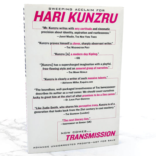 Transmission by Hari Kunzru [ADVANCE UNCORRECTED PROOF] 2004 • Dutton