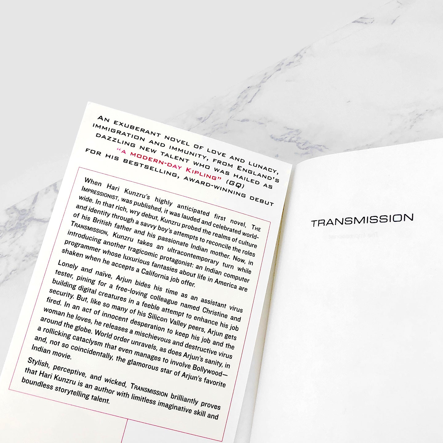 Transmission by Hari Kunzru [ADVANCE UNCORRECTED PROOF] 2004 • Dutton