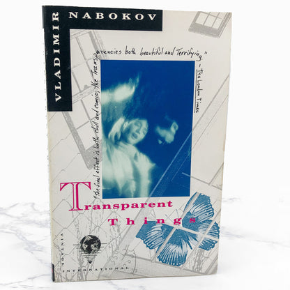 Transparent Things by Vladimir Nabokov [TRADE PAPERBACK] 1989 • Vintage Intl • Rare Cover!