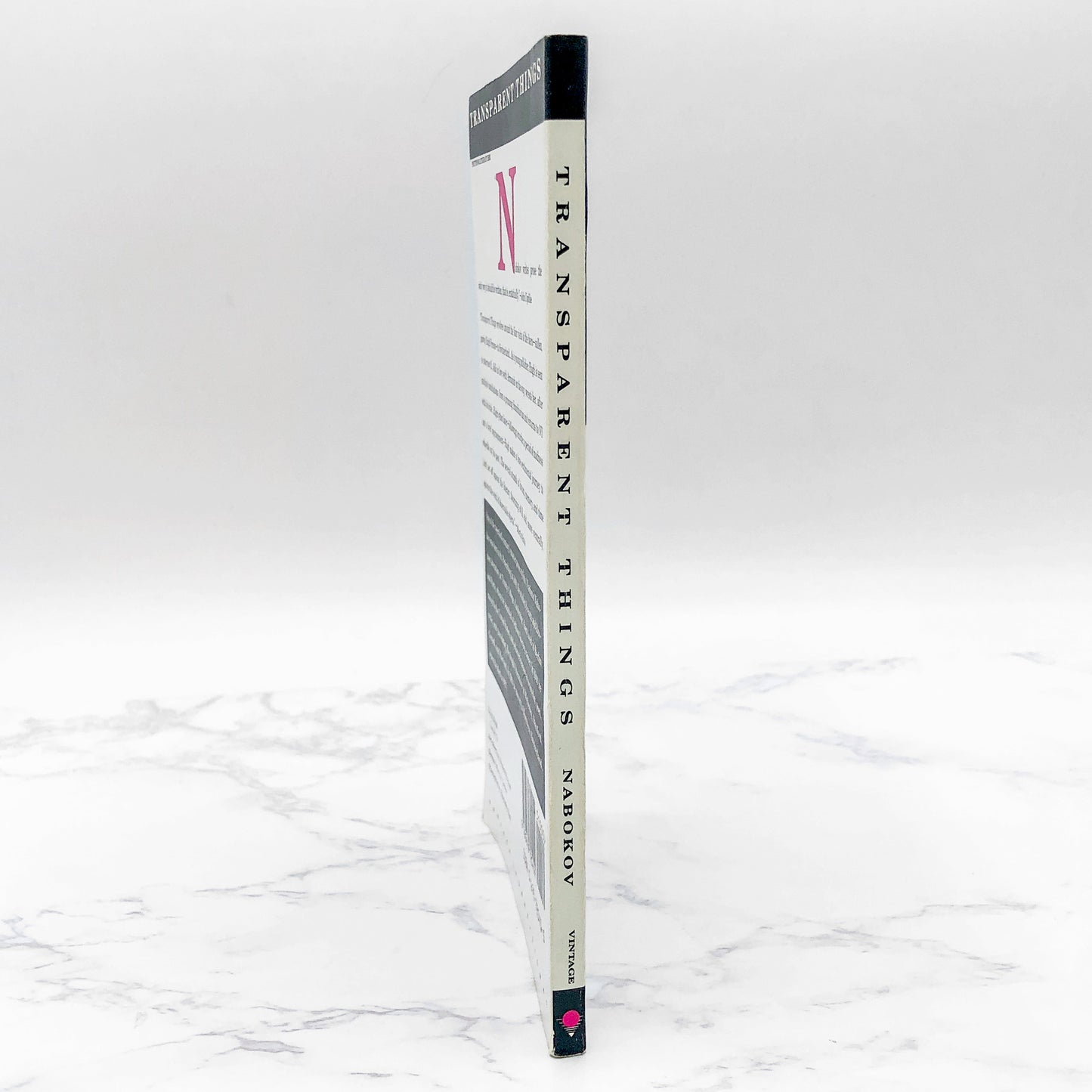 Transparent Things by Vladimir Nabokov [TRADE PAPERBACK] 1989 • Vintage Intl • Rare Cover!